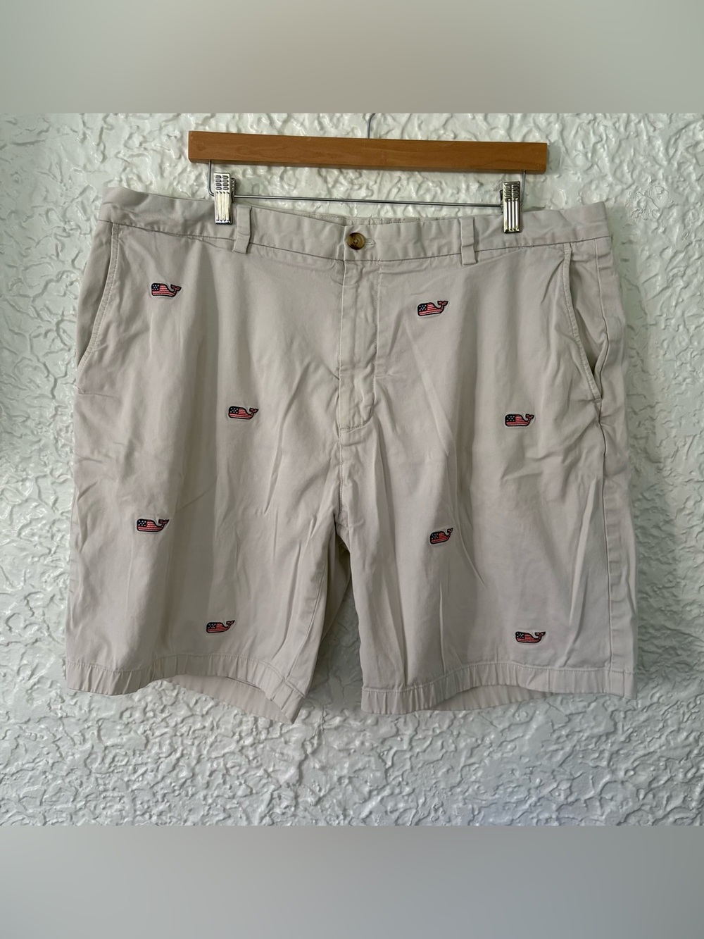 Vineyard Vines Breaker Shorts American Flag Whale Size 40 - Picture 2 of 7